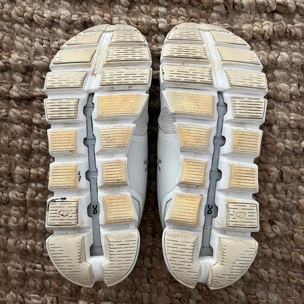 On Cloud 5 Women 7.5 White Running Shoes Sneakers CloudTec Swiss Engineering - Picture 5 of 14